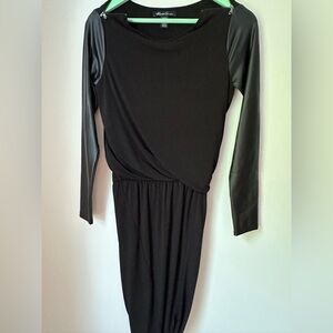 Kenneth Cole New York Black Long Sleeve Dress